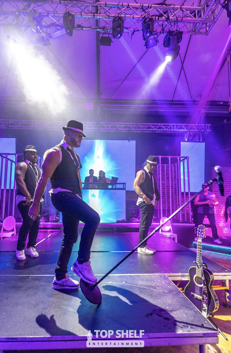 Top Shelf male entertainment live on stage